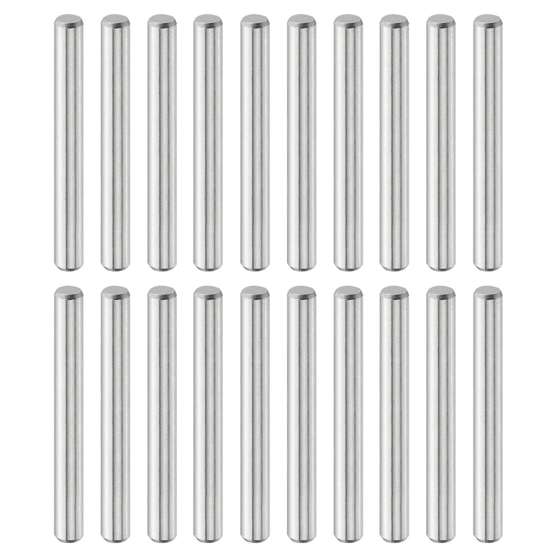 20 Pcs 4 mm x 35 mm Dowel Pins, 316L Stainless Steel Shelf Support Peg Pin