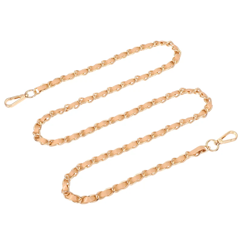 55" Purse Strap with Buckle for Shoulder and Cross Body(Khaki+Gold)