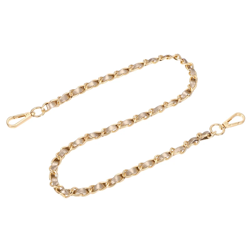 32" Purse Strap with Buckle for Shoulder and Cross Body(Gold+Gold)