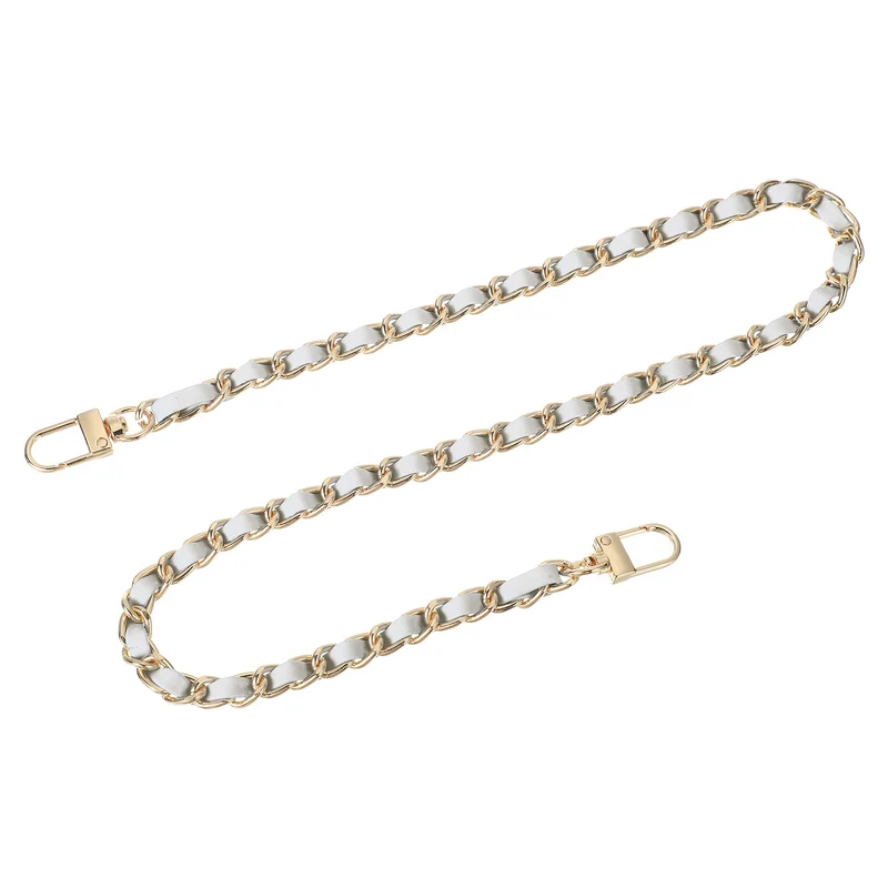 24" Purse Chain Strap with Buckles for Shoulder (Silver + Gold)
