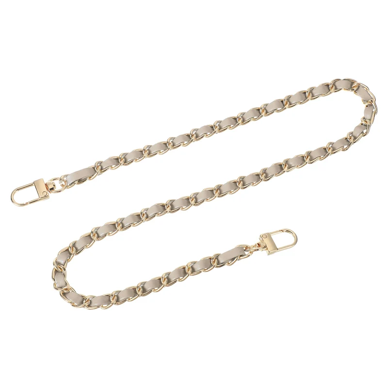 24" Purse Chain Strap with Buckles for Shoulder (Gold + Gold)