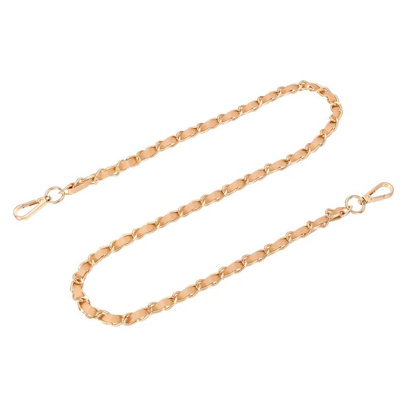 39" Purse Strap with Buckle for Shoulder and Cross Body(Khaki+Gold)