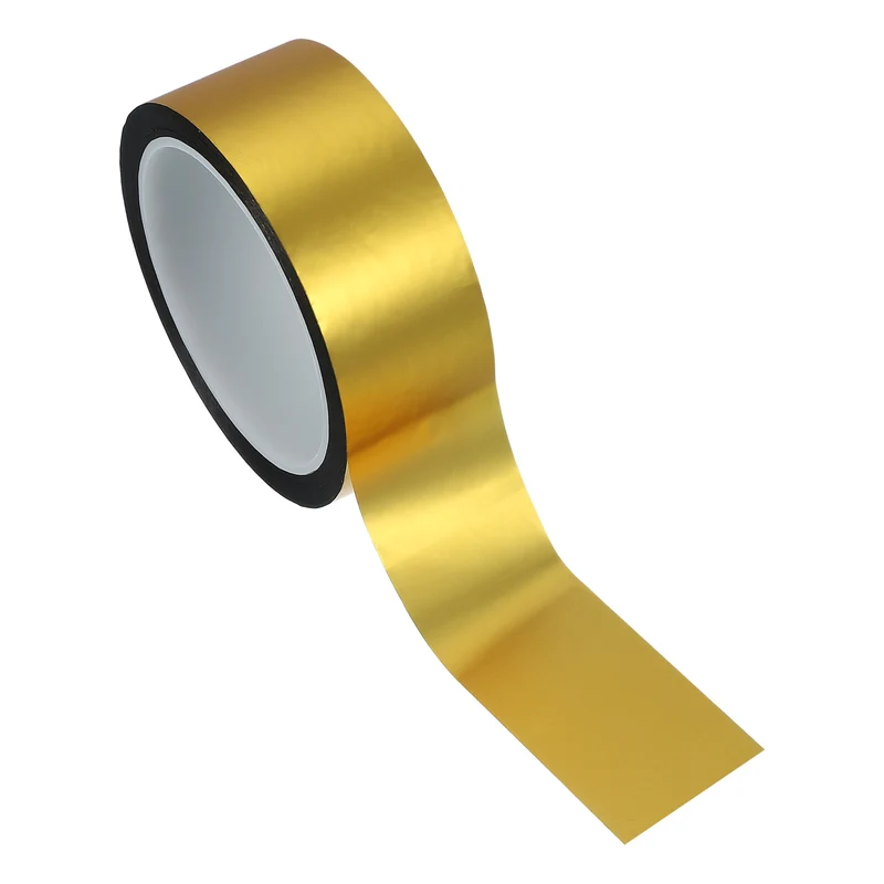 Metalized Polyester Film Tape 1-9/16 in x 55 Yard Matte Gold