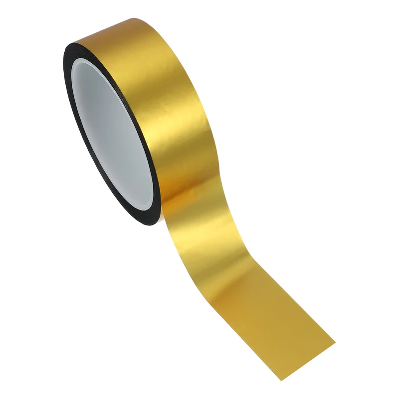 Metalized Polyester Film Tape 1-3/8 in x 55 Yard Matte Gold