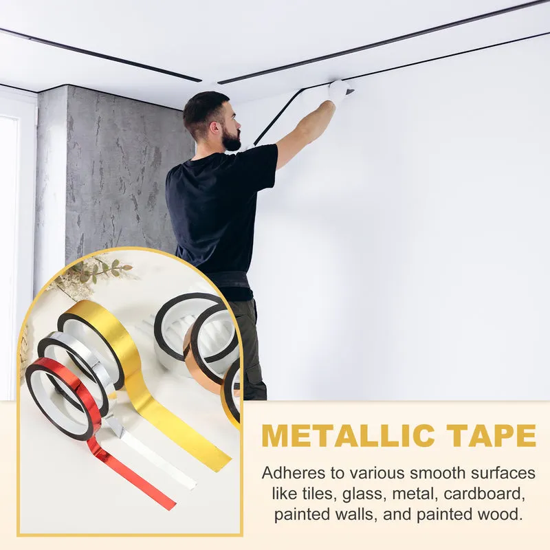 Metalized Polyester Film Tape 1-3/8 in x 55 Yard Matte Gold