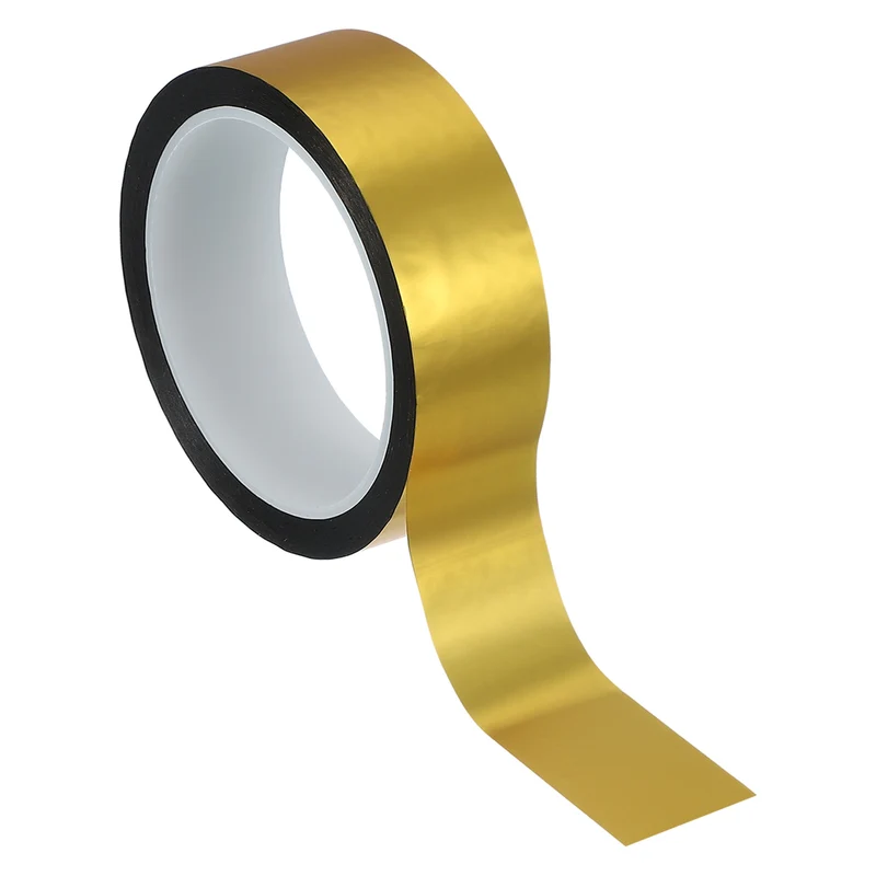 Metalized Polyester Film Tape 1-3/16 in x 55 Yard Matte Gold