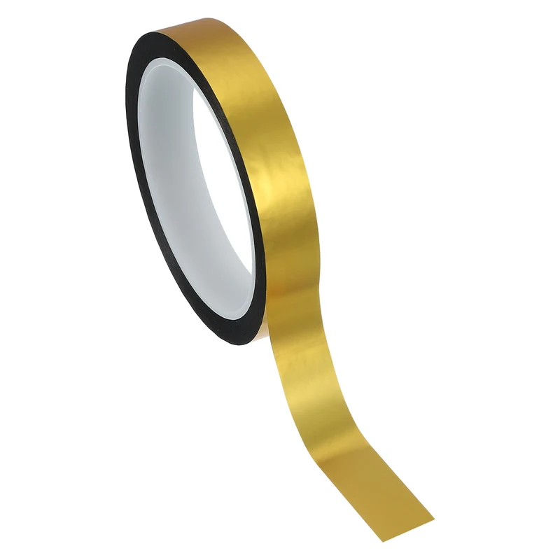 Metalized Polyester Film Tape 13/16 in x 55 Yard Matte Gold