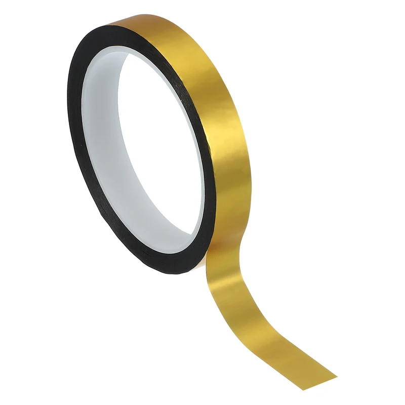 Metalized Polyester Film Tape 9/16 in x 55 Yard Matte Gold