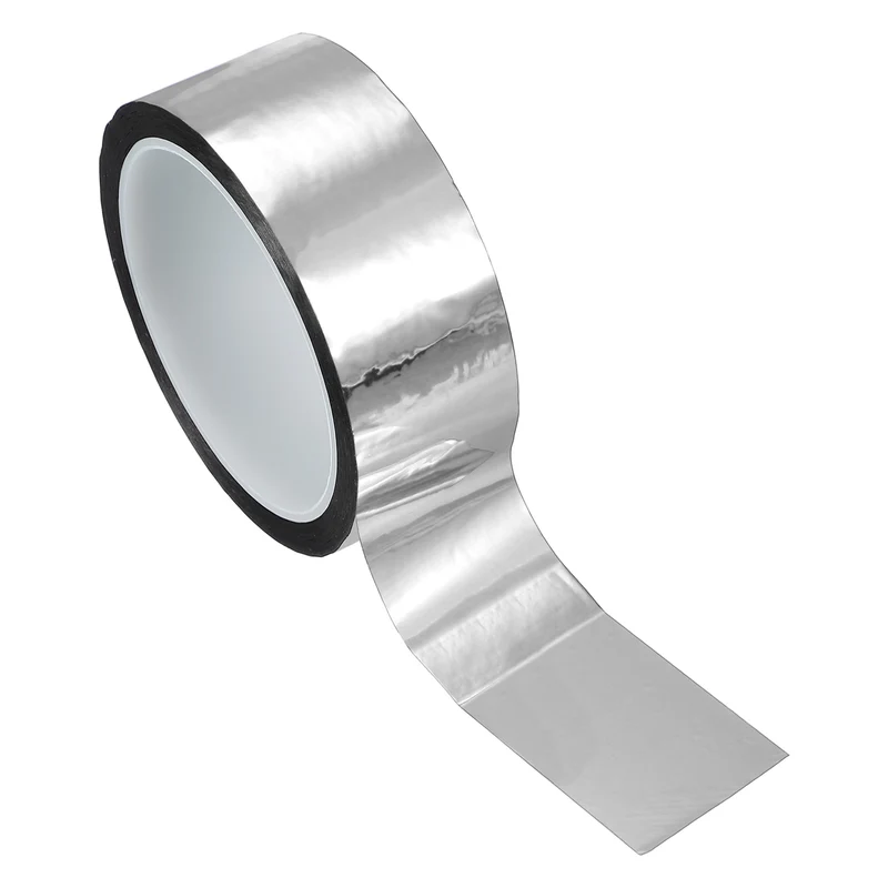 Metalized Polyester Film Tape 1-9/16 in x 55 Yard Glossy Silver