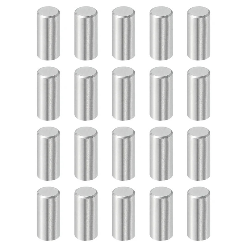 20Pcs 8mm x 18mm Dowel Pins 304 Stainless Steel Shelf Support Peg Pin Silver