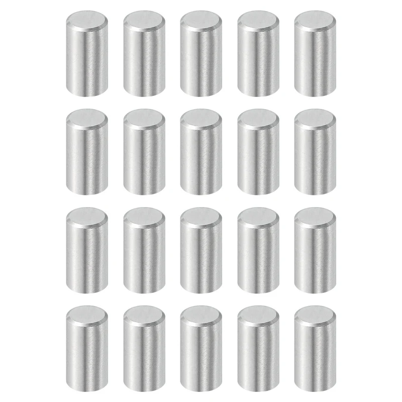 20Pcs 8mm x 16mm Dowel Pins 304 Stainless Steel Shelf Support Peg Pin Silver