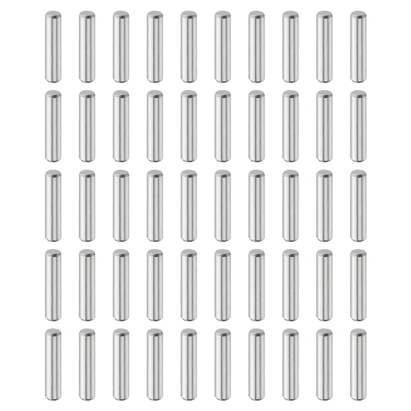 50Pcs 5mm x 22mm Dowel Pins 304 Stainless Steel Shelf Support Peg Pin Silver