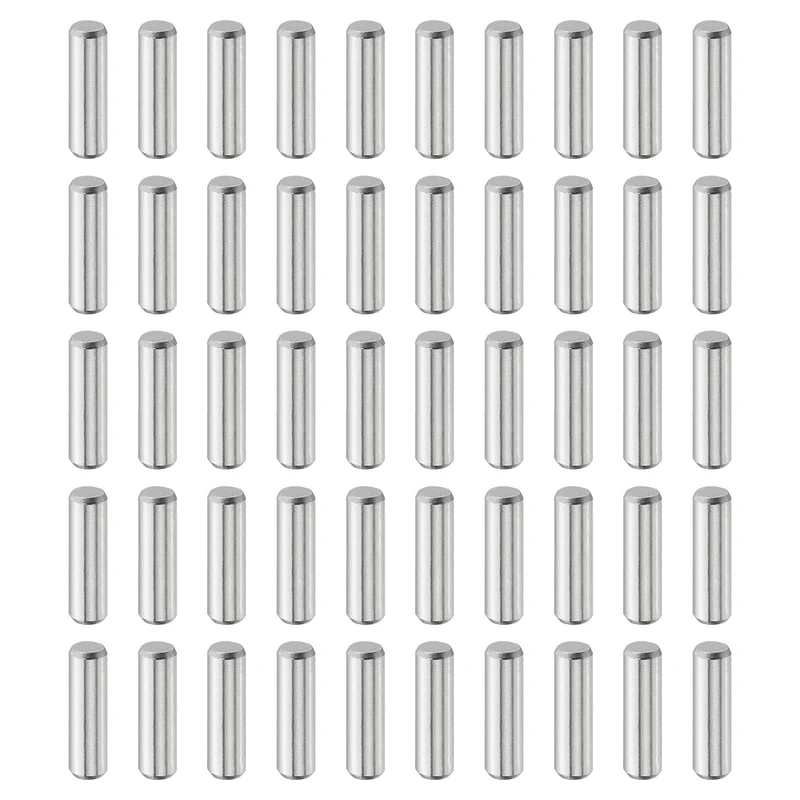 50Pcs 5mm x 18mm Dowel Pins 304 Stainless Steel Shelf Support Peg Pin Silver