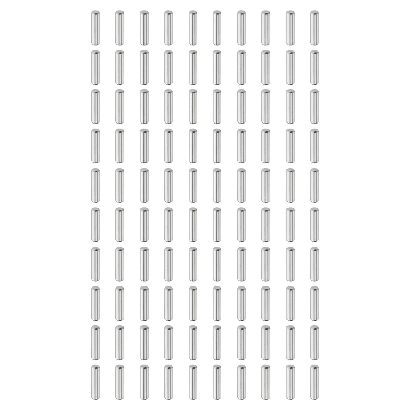 100Pcs 4mm x 16mm Dowel Pins 304 Stainless Steel Shelf Support Peg Pin Silver