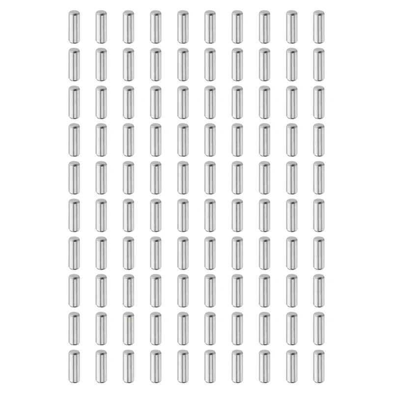 100Pcs 4mm x 12mm Dowel Pins 304 Stainless Steel Shelf Support Peg Pin Silver