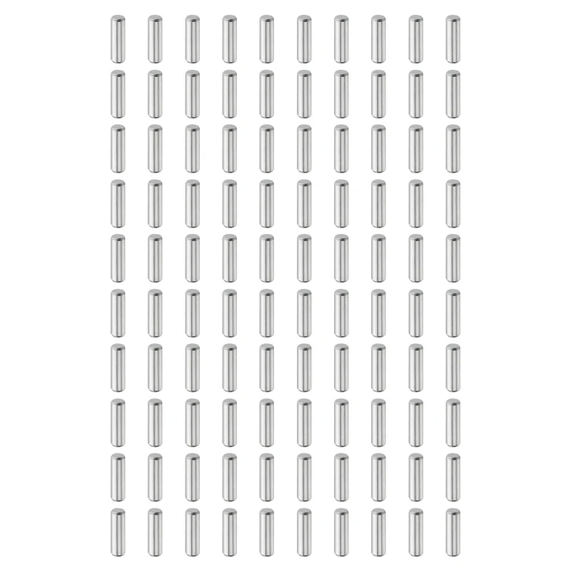 100Pcs 3mm x 10mm Dowel Pins 304 Stainless Steel Shelf Support Peg Pin Silver