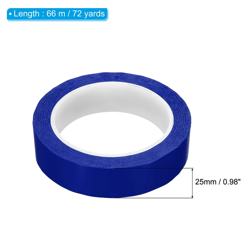 3pcs 1" x 72 Yard Whiteboard Tape Dry Erase Tape with Scraper Blue
