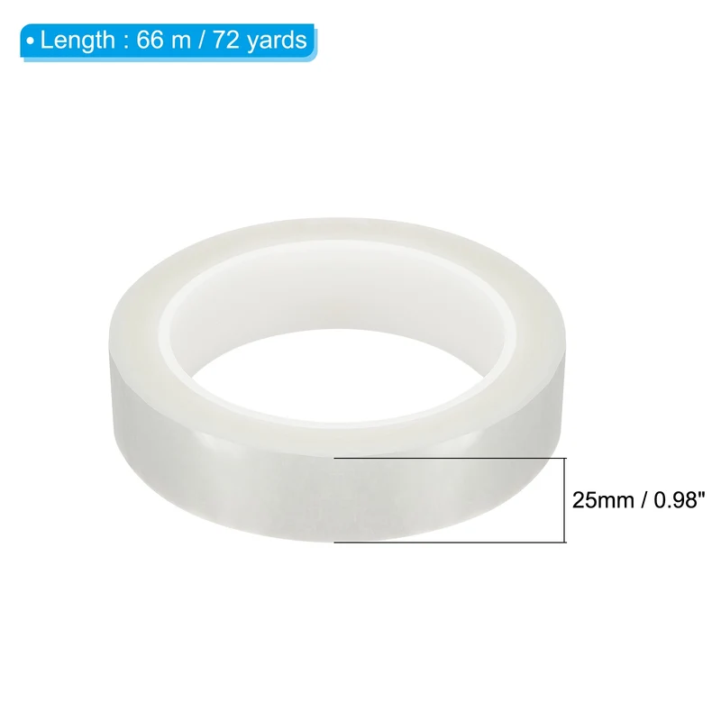 3pcs 1" x 72 Yard Whiteboard Tape Dry Erase Tape with Scraper Clear