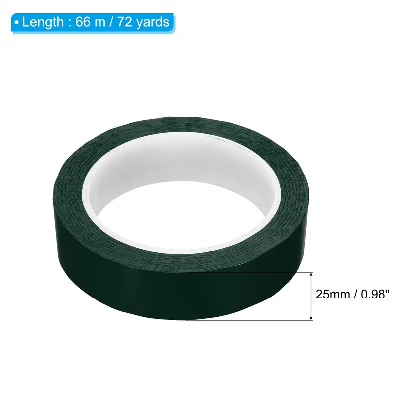 3pcs 1" x 72 Yard Whiteboard Tape Dry Erase Tape with Scraper Green
